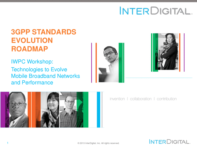 Thumbnail for the Presentation titled 3GPP Standards Evolution Roadmap