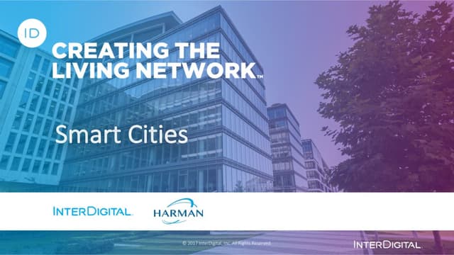 Thumbnail for the Presentation titled MWC17: Smart Cities