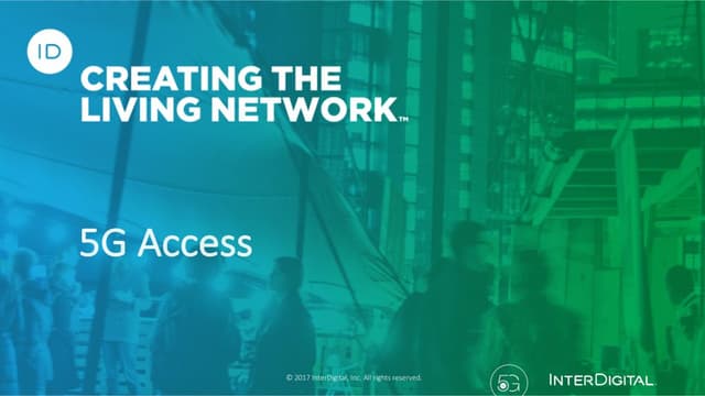 Thumbnail for the Presentation titled MWC17: 5G Access