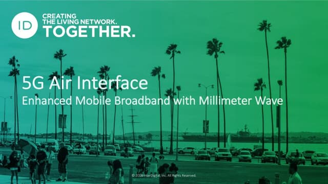 Thumbnail for the Presentation titled MWC18: 5G Air Interface