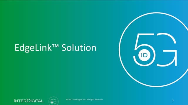 Thumbnail for the Presentation titled EdgeLink™ Solution